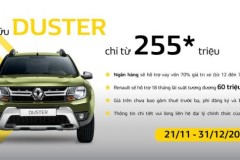 Chỉ từ 255 triệu đồng rinh ngay Renault Duster đón năm mới 2017
