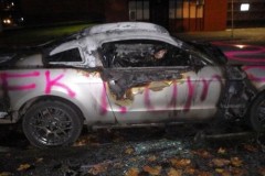 Mỹ: Phản đối Tân tổng thống Donald Trump, Ford Mustang bị đốt cháy "không thương tiếc"