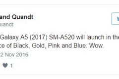 Galaxy A5 2017 sẽ có thêm những màu sắc mà nghe là thấy “kích thích”