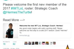 [LMHT] IMT có HLV mới, cựu tuyển thủ của ROX “bơ vơ”