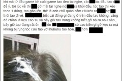 Nữ game thủ bị kẻ xấu dán bã kẹo cao su vào tai nghe khi ra ngoài quán net