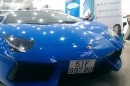 Siêu xe Lamborghini Aventador màu độc tại Việt Nam ra biển trắng