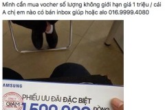 Thu gom voucher 1,5 triệu đồng vụ Note 7, cẩn thận kẻo bị lừa!