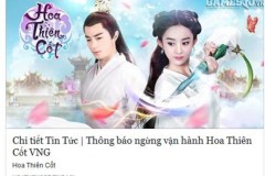 Chưa đầy 1 năm ra mắt, VNG đã tạm ngừng vận hành Hoa Thiên Cốt VNG
