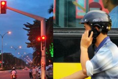 D&#249;ng điện thoại khi dừng đ&#232;n đỏ sẽ bị phạt đến 800.000 đồng