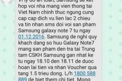 Galaxy Note 7 tại Việt Nam sẽ sớm bị khóa mạng, mau mang đi trả cho Samsung thôi