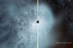 Hố đen bị lột trần khi hai thiên hà va chạm