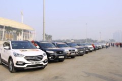 Hơn 50 xe SantaFe chào mừng sinh nhật 3 năm FE CLUB