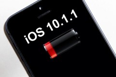 Phiên bản iOS mới nhất 10.1.1 bị nghi dính lỗi hao pin cực nhanh