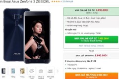 “Siêu phẩm” ZenFone 3 RAM 4GB, camera 8/16 MP bất ngờ giảm giá mạnh
