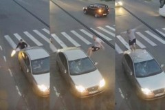 Clip thanh niên người Nga tay không phá nát xe Hyundai Elantra