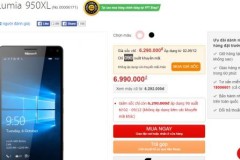 Lumia 950 XL màn hình 2K, camera 20MP giảm giá mạnh mẽ