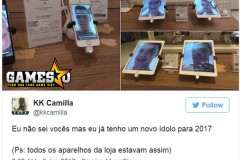 Cậu bé Brazil thay ảnh selfie làm màn hình nền của toàn bộ các thiết bị đi động trong cửa hàng