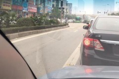 Xe buýt nhanh BRT trọn một mình một làn những ngày đầu năm 2017