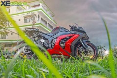 Giáp mặt Kawasaki ZX10R màu hiếm tại Sài Thành