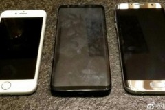 Hình ảnh Galaxy S8 đọ dáng với iPhone 7 và Galaxy S7 Edge