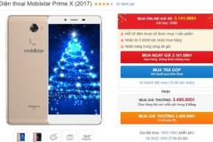 Smartphone khung vỏ kim loại, màn hình 5.5 inch hạ giá