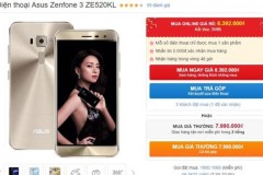 Điện thoại ZenFone 3 tầm trung RAM 3G giá tốt