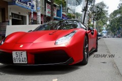 Ferrari 488 GTB thứ hai tại Việt Nam lộ ảnh với bộ cánh đỏ nhám bốc lửa