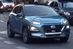 Những hình ảnh đầu tiên về tân binh Hyundai Kona trên phố