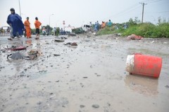 Xe container gây tai nạn 2 xe máy, khiến 2 người tử vong