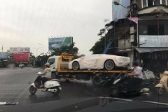 Bắt gặp Lamborghini Aventador S đầu tiên về Việt Nam trên phố Hà Nội