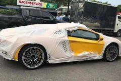 Bắt gặp Lamborghini Aventador S LP740-4 2017 nhập khẩu chính hãng đầu tiên tại Việt Nam đi đăng kiểm