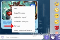 Hướng dẫn chuyển tiếp tin nhắn trên Viber