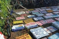 Đánh cắp 500 biển báo hiệu trên đường