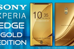 Xperia Edge Gold Edition 2017 cực đẹp, cảm biến vân tay dưới màn hình