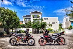 Cặp đôi Exciter 135 với bản độ ấn tượng của dân chơi Đà Nẵng