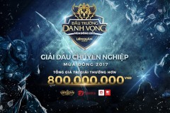 Đấu Trường Danh Vọng Mùa Đông 2017 chính thức khởi động với tổng giải thưởng 800 triệu đồng