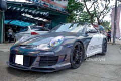 Sài Gòn: Porsche 911 độ Prior Design gây ấn tượng với "bộ cánh" màu xám tán sắc