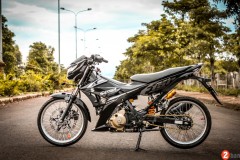 Satria FI trong bản độ cực đẹp của bike đến từ Gia Lai