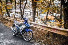 Exciter 135cc phả hồn giữa rừng núi Đà Lạt với biển số kinh hoàng