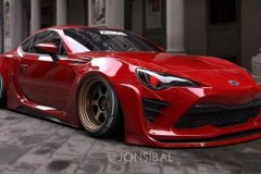 Toyota 86 "lết đất" nhưng vẫn cực cuốn hút qua bàn tay của họa sỹ Jon Sibal