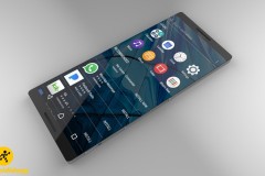 Bản thiết kế Xperia Zs Pro màn hình không viền, Android 8, Snapdragon 835