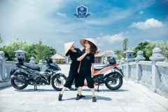 Bộ ảnh 2 cô nàng đáng yêu đọ dáng cùng Exciter 150 ở Hải Phòng