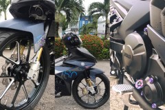 Exciter 150 độ kinh dị với dàn tem kỷ niệm 1 triệu xe đầy ấn tượng