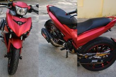 Exciter 150 độ phiên bản phong cách siêu nhân đỏ hầm hố