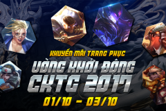 Khuyến mãi các trang phục ấn tượng tại vòng Khởi động CKTG 2017 từ 1-3/10
