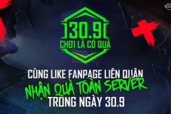 Liên Quân Mobile: Sự kiện Chung tay Like mạnh và cùng nhau nhận quà vào 30/09 sắp tới