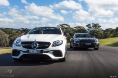 Mercedes-AMG E 63 S 4Matic+ "đọ sức" cùng Porsche Panamera Turbo 2017