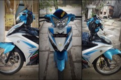 Exciter 135 độ đầy khác lạ với dàn chân siêu cơ bắp