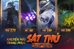 Khuyến mãi trang phục Sát Thủ từ 12/10 – 15/10