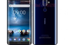Nokia 9 xuất hiện trong màu áo xanh với màn hình cong ấn tượng