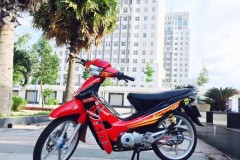 Wave 110 độ côn tay tinh tế khoe dáng tại thành phố mới