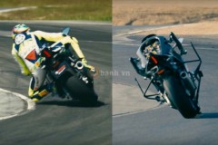 Valentino Rossi chiến thắng MotoBot trong gang tấc