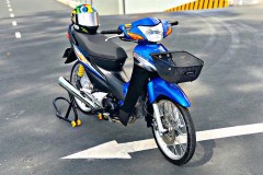 Wave s100 thái khoe dáng thời hiện đại của biker trẻ từ tây ninh