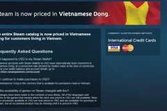 Steam đã bắt đầu cho bán game bằng tiền Việt, giảm giá khi thanh toán bằng VND trên Steam